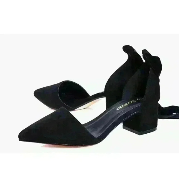 Boohoo Women's Daisy Wide Fit Pointed Wrap Strap Ballet Flat Shoe Sz 7 US $45 - Picture 2 of 3